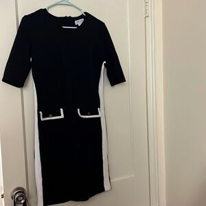 Carmen black and white dress size: 10